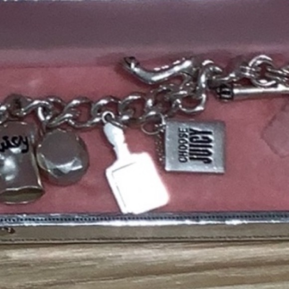 NEW Y2K Juicy Couture STERLING SILVER Charm Bracelet RARE HTF 925 NEW WITH BOX - Picture 8 of 8